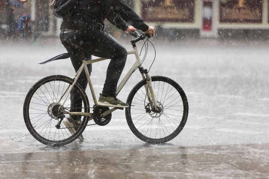 Rider In Rain