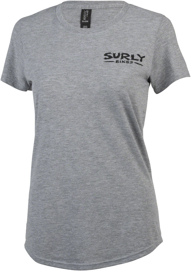 Surly The Ultimate Frisbee Women's T-Shirt - Gray 2X-Large