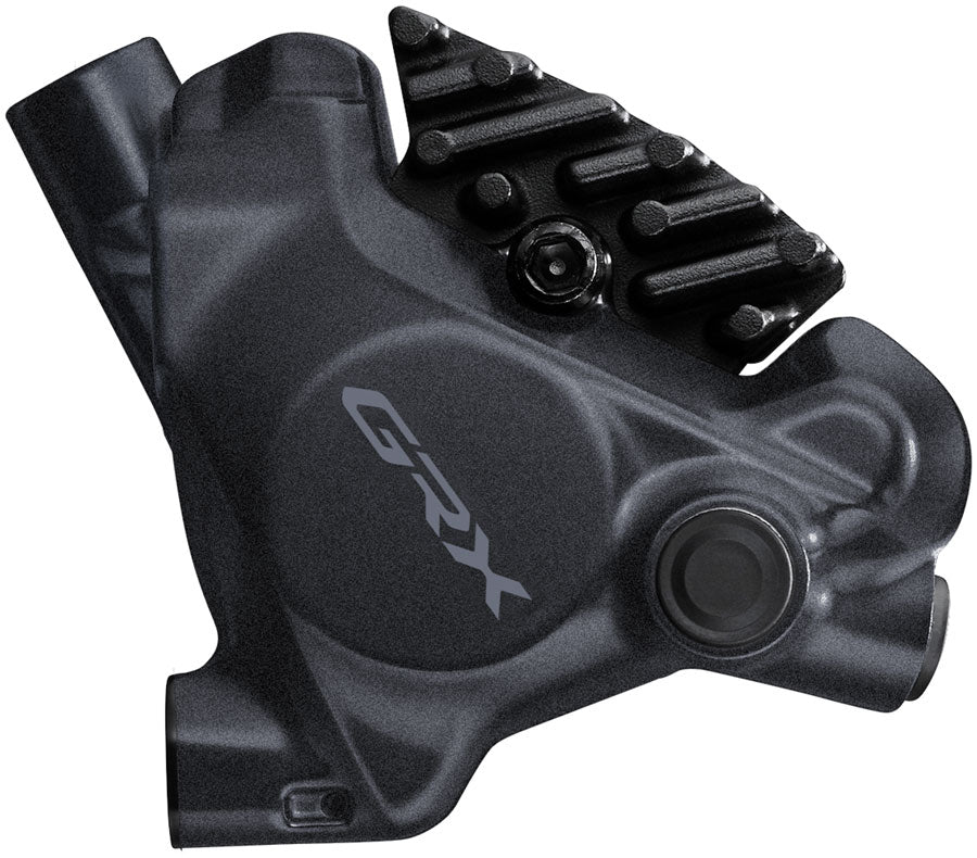 Shimano GRX BR-RX410 Hydraulic Disc Brake Caliper - Rear Flat-Mount W/Fixing Bolt 25mm Mount BLK