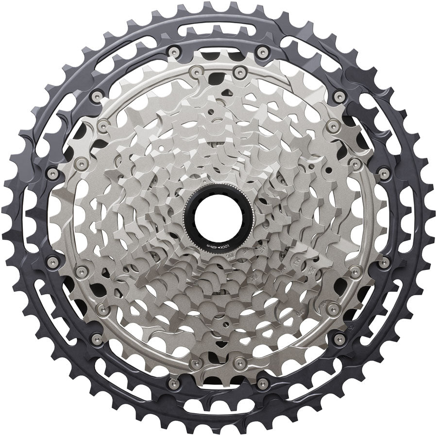 Shimano Deore XT CS-M8200-12 Cassette - 12-Speed 10-51t Hyperglide+ Micro Spline Gray/Silver