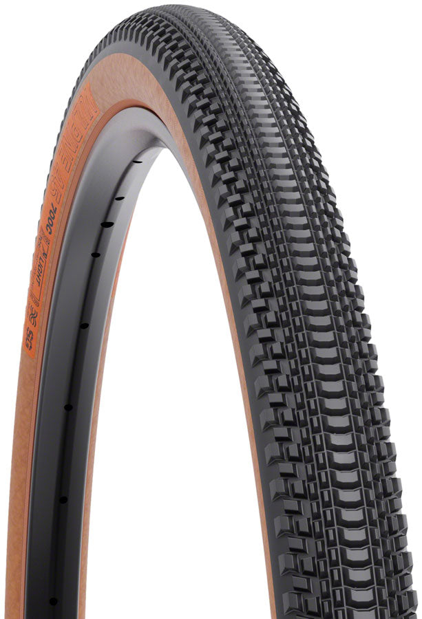 WTB Vulpine Tire - 700 x 45 TCS Tubeless Folding BLK/Tan Light/Fast Rolling Dual DNA SG