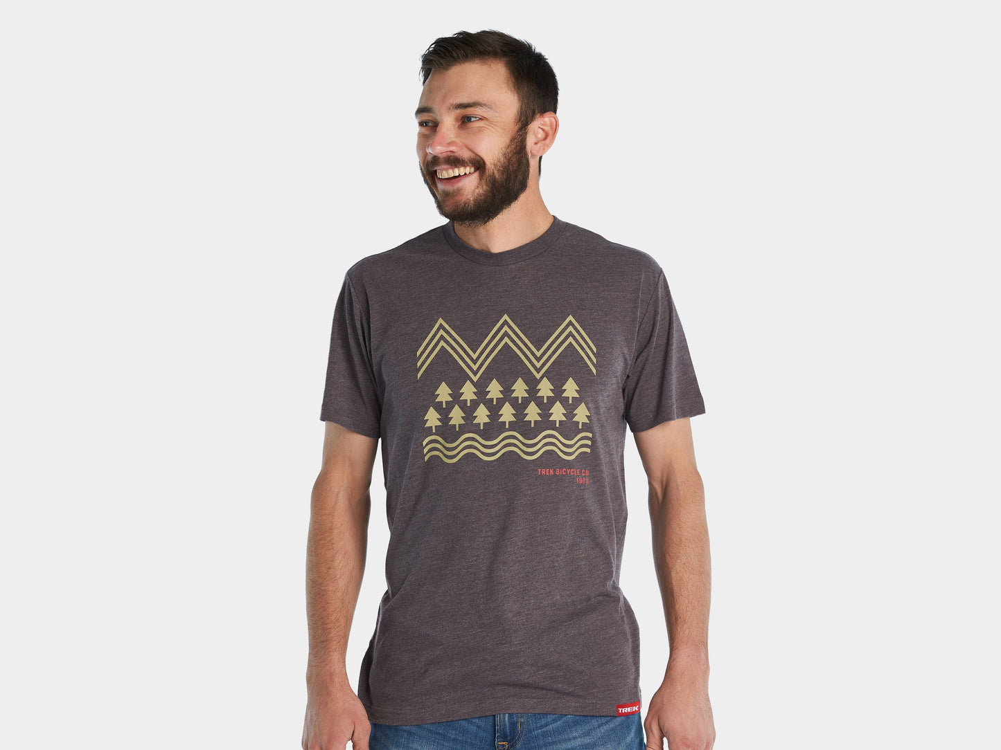 Trek Wilderness Tee Small Chocolate Brown Shirt