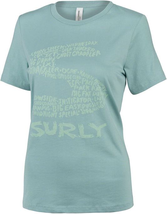 Surly Steel Consortium Women's T-Shirt - Dusty Blue X-Large