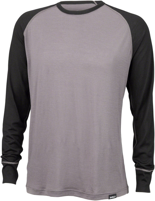 Surly Merino Raglan T-Shirt - Gray/Black MD