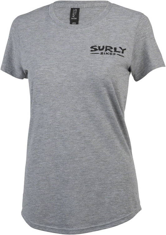 Surly The Ultimate Frisbee Women's T-Shirt - Gray 2X-Large