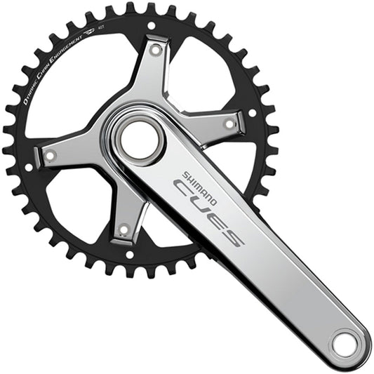 Shimano CUES FC-U6030-1 Crankset - 170mm 9/10/11-Speed 40t Asymmetric 110 BCD Silver
