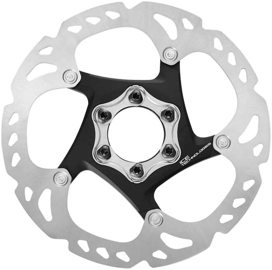 Shimano Deore XT SM-RT86-S2 Disc Brake Rotor - 160mm 6-Bolt Silver/Black