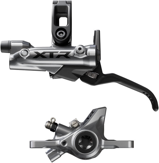 Shimano XTR BR-M9200 Disc Brake BL-M9220 Lever - Left/Front Post Mount 2-Piston Caliper SM-BH90-SS Hose Metal Pads Gray