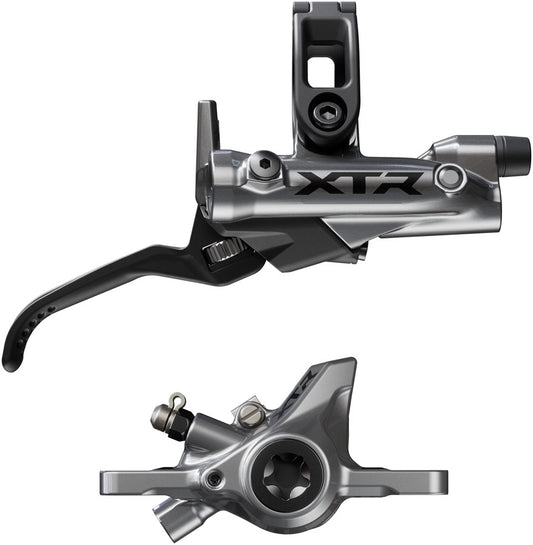 Shimano XTR BR-M9200 Disc Brake BL-M9220 Lever - Right/Rear Post Mount 2-Piston Caliper SM-BH90-SS Hose Metal Pads Gray