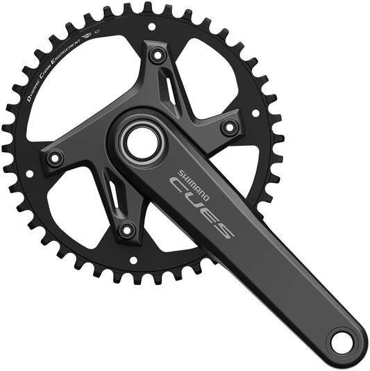 Shimano CUES FC-U6030-1 Crankset - 165mm 9/10/11-Speed 40t Asymmetric 110 BCD BLK