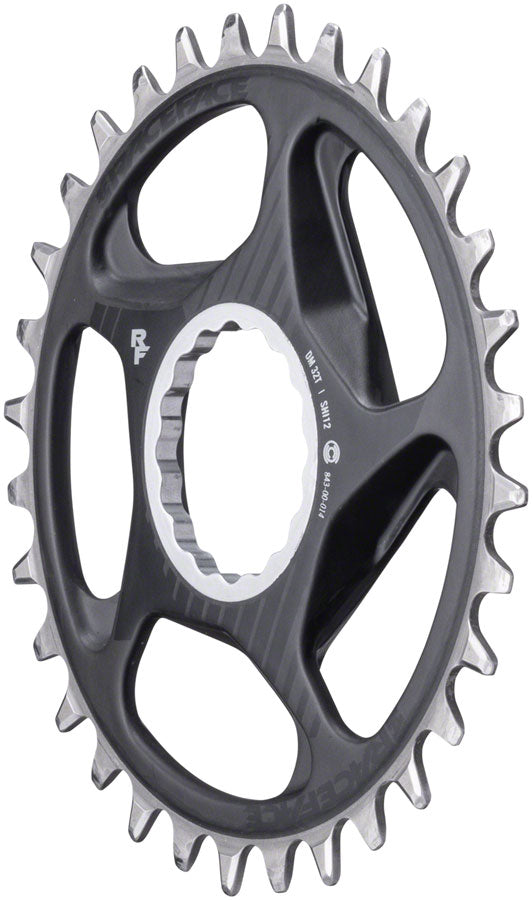 RaceFace ERA Direct Mount Chainring - 32t DM CINCH For Shimano 12-Speed HG+ Compatible Chain BLK