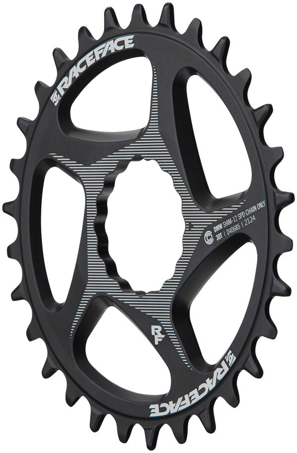 RaceFace Direct Mount Wide Chainring - 30t DM CINCH For Shimano 12-Speed HG+ Compatible Chain BLK