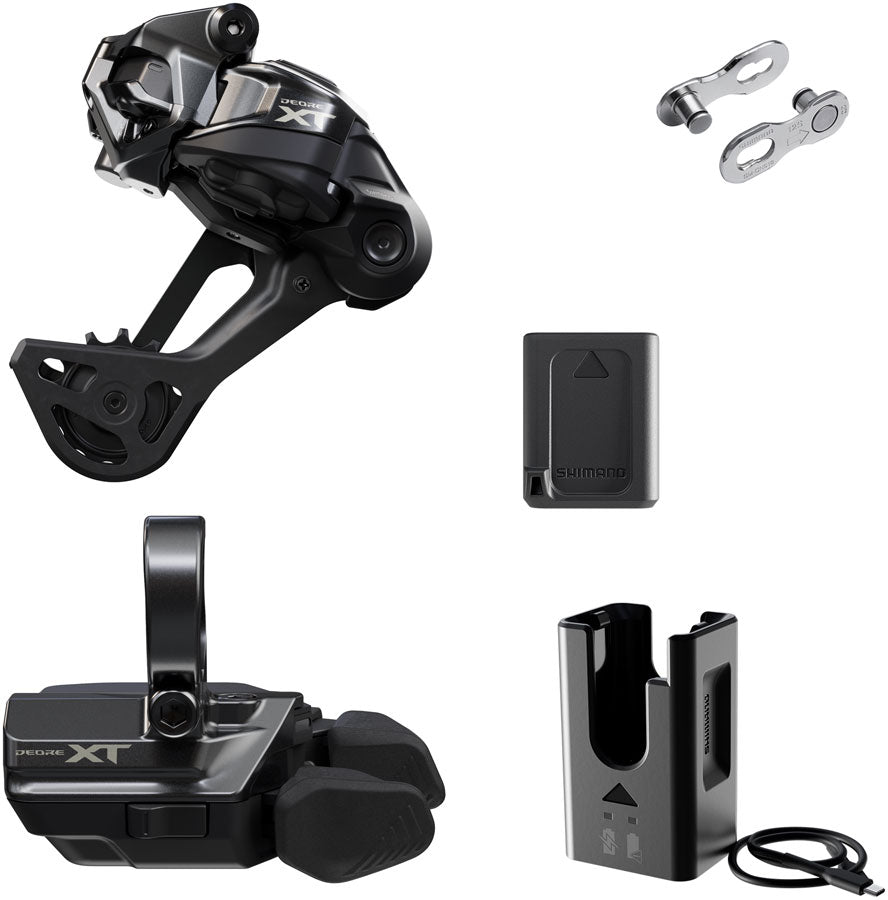 Shimano Deore XT M8250 Di2 Wireless Upgrade Kit - M8250-SGS Rear Derailleur M8250-R Shifter Battery Charger Quick Link
