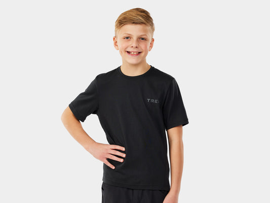 Trek Evoke Tech Tee Youth Large Black Shirt