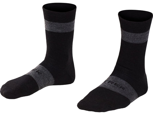 Sock Trek Race Merino Wool Crew Large (42-44) Black