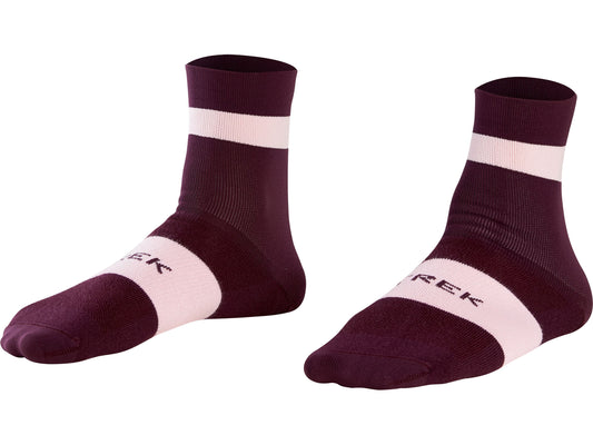 Sock Trek Race Quarter Medium (39-41) Mulberry