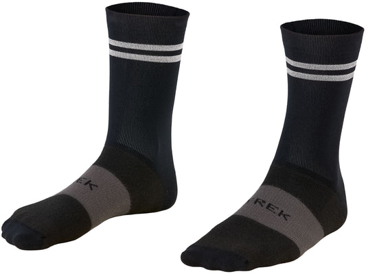Sock Trek Race Reflective Crew Medium (39-41) Black