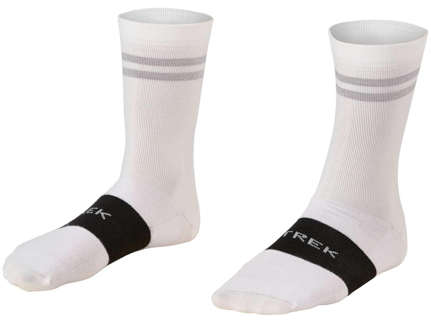 Sock Trek Race Reflective Crew Large (42-44) White
