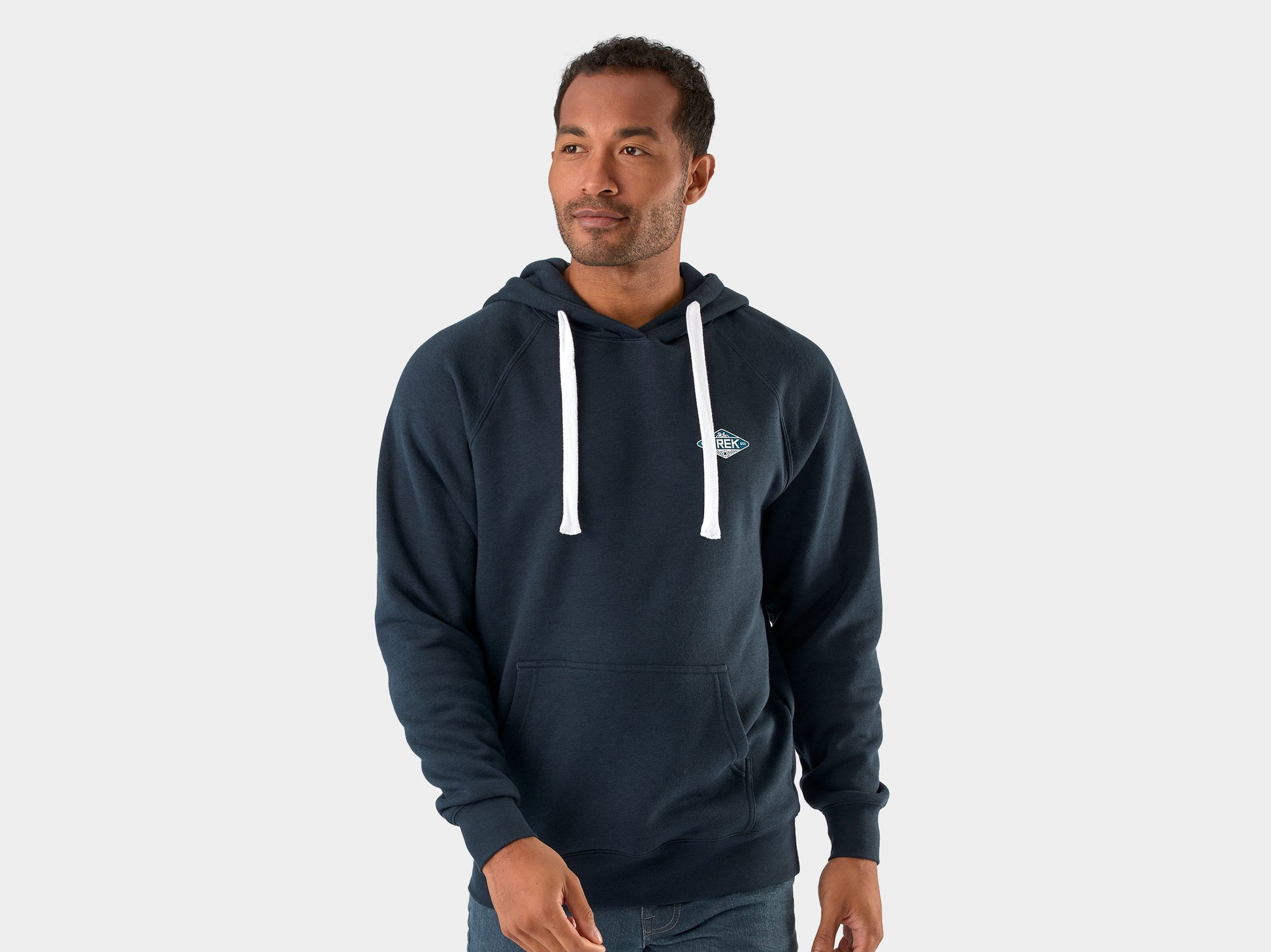 Trek Diamond Patch Hoodie Small Midnight Navy Shirt
