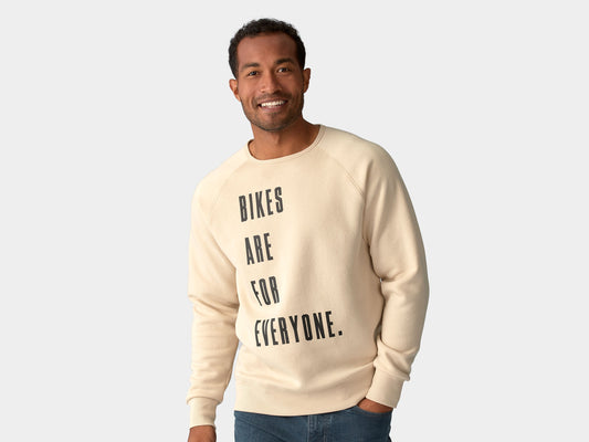 Trek Everyone Crewneck Small Off-White/Bone Shirt
