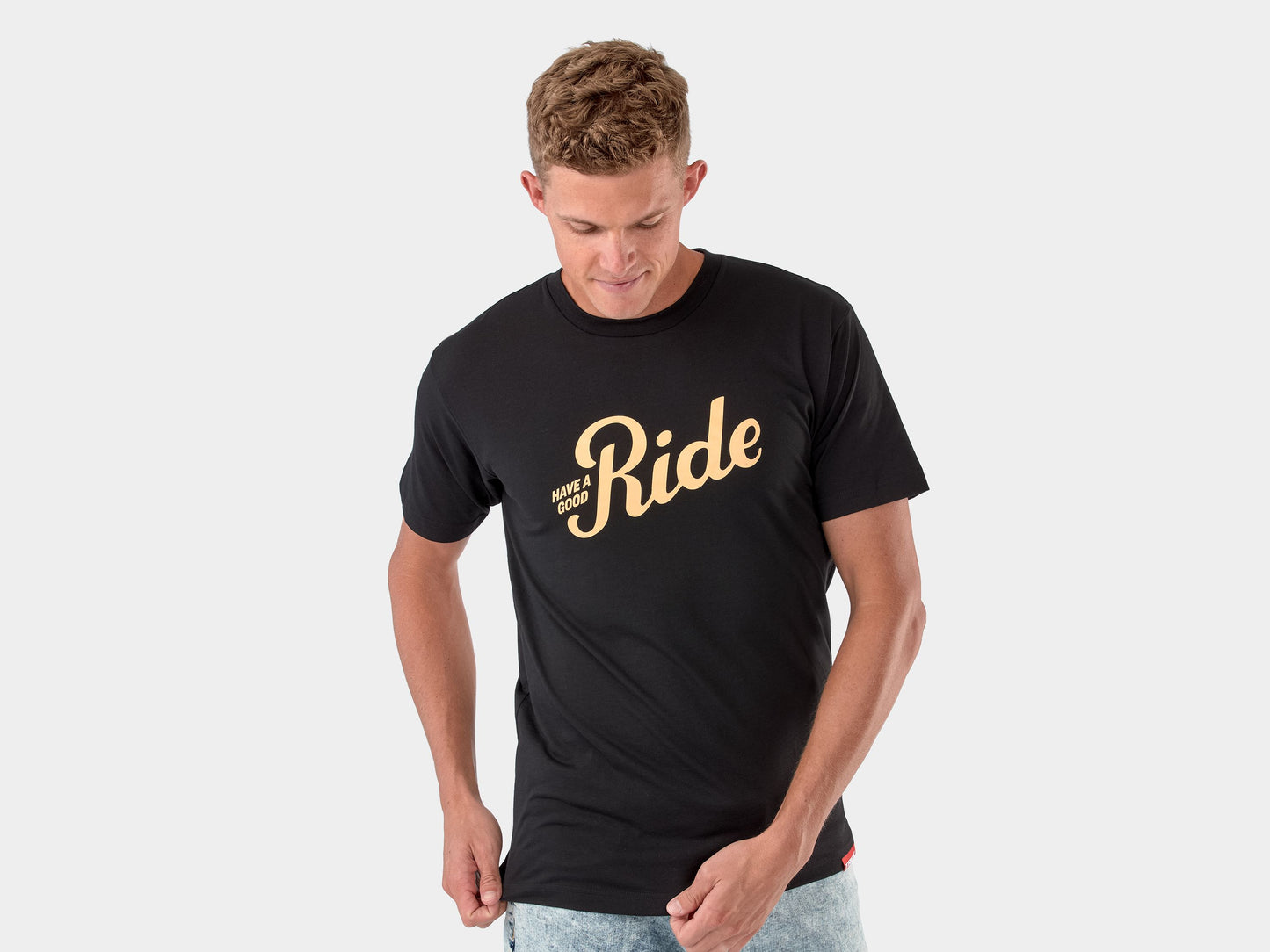 Trek Good Ride Tee Large Black Shirt