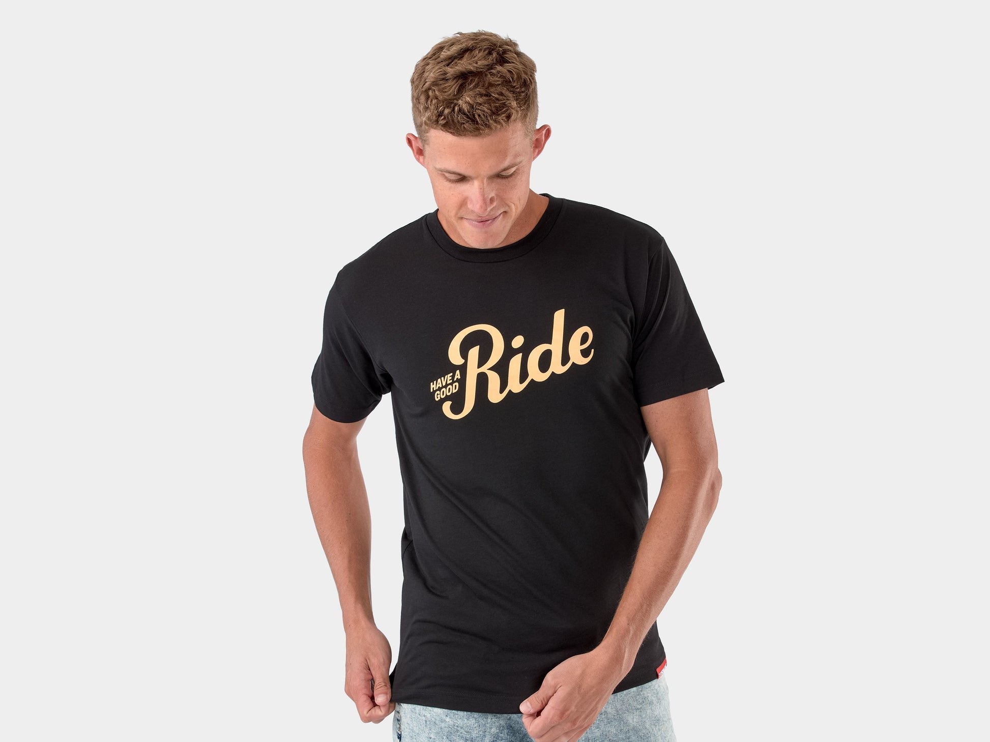 Trek Good Ride Tee Large Black Shirt