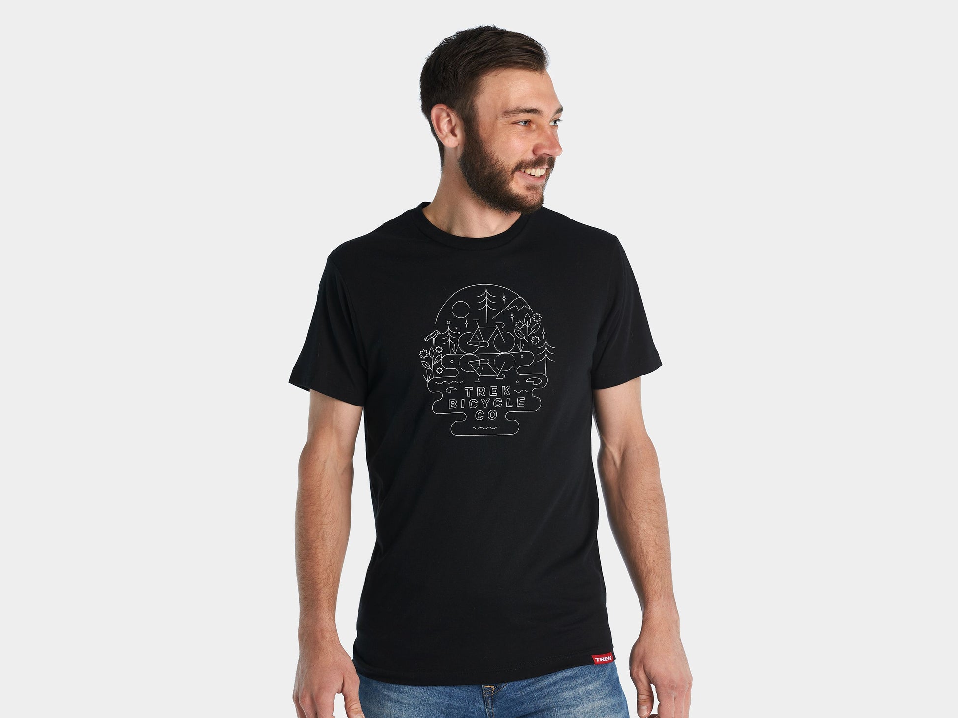 Trek Lake Tee Small Black Shirt