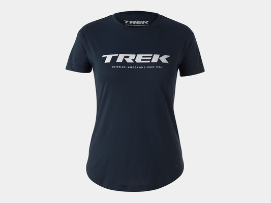 Trek Original Logo Tee Women Small Navy Shirt