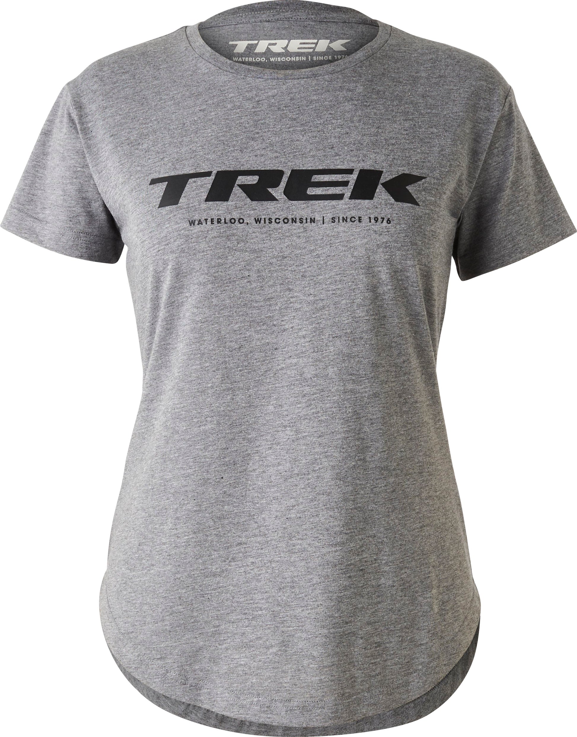 Trek Original Logo Tee Women Large Grey Shirt