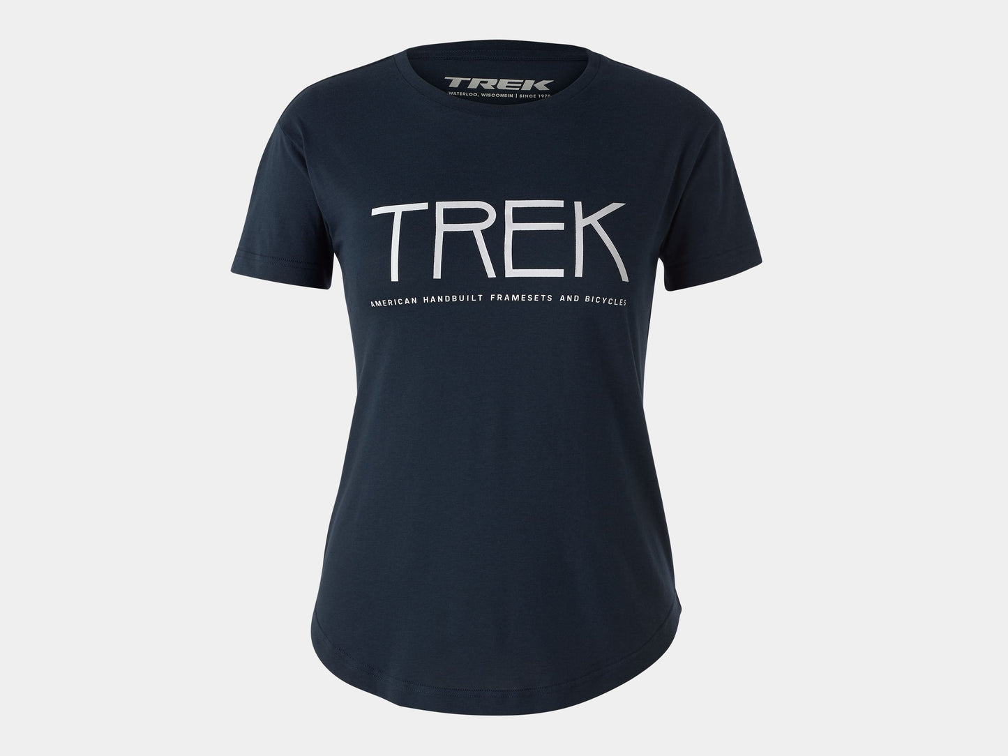 Trek Stick Logo Tee Women Small Navy Shirt