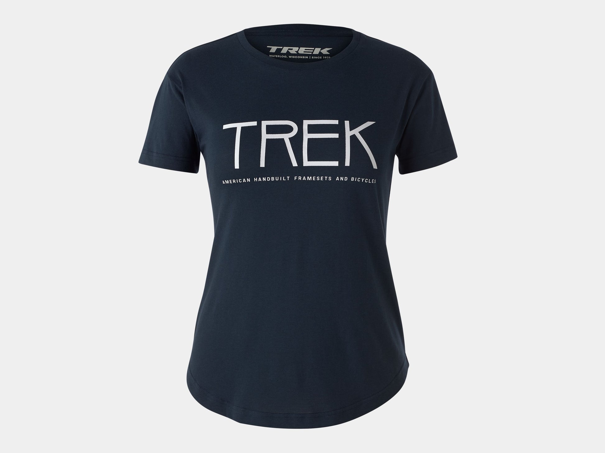 Trek Stick Logo Tee Women Small Navy Shirt