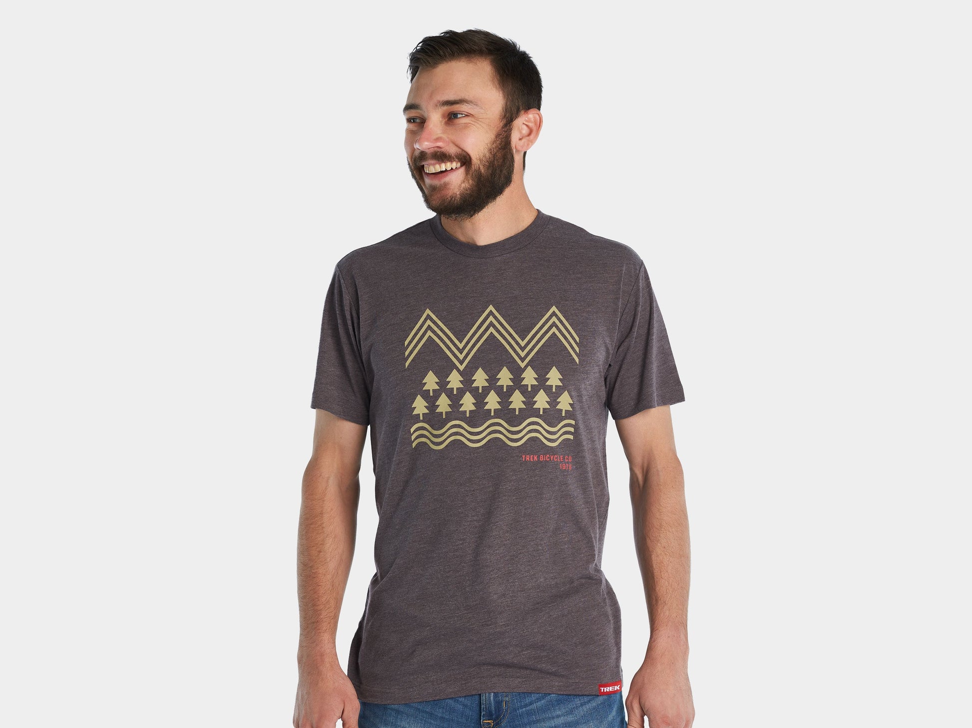 Trek Wilderness Tee Small Chocolate Brown Shirt