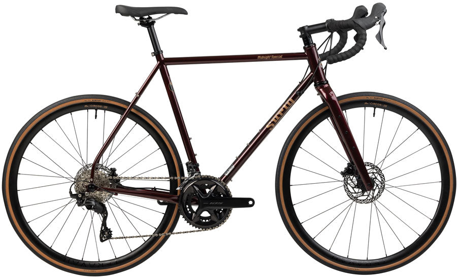 Surly Midnight Special Bike - 700c Steel 105 2x12 Carbon Fork BLK Cherry Fizz 40cm